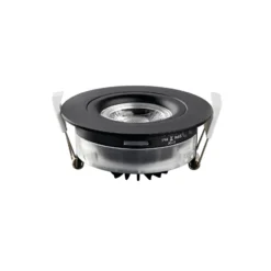 Foco empotrado LED DL6809, redondo, negro
