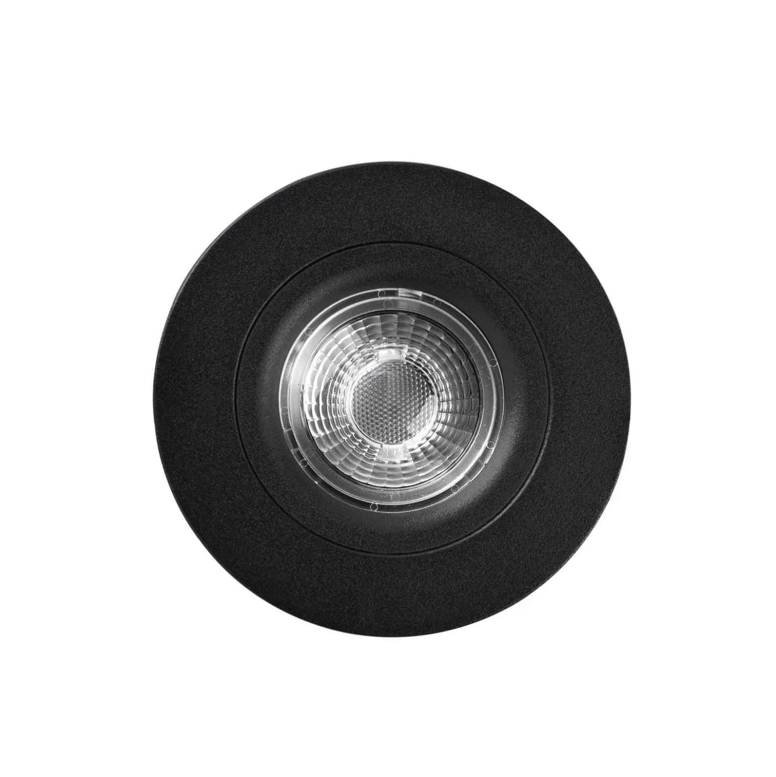 Foco empotrado LED DL6809, redondo, negro