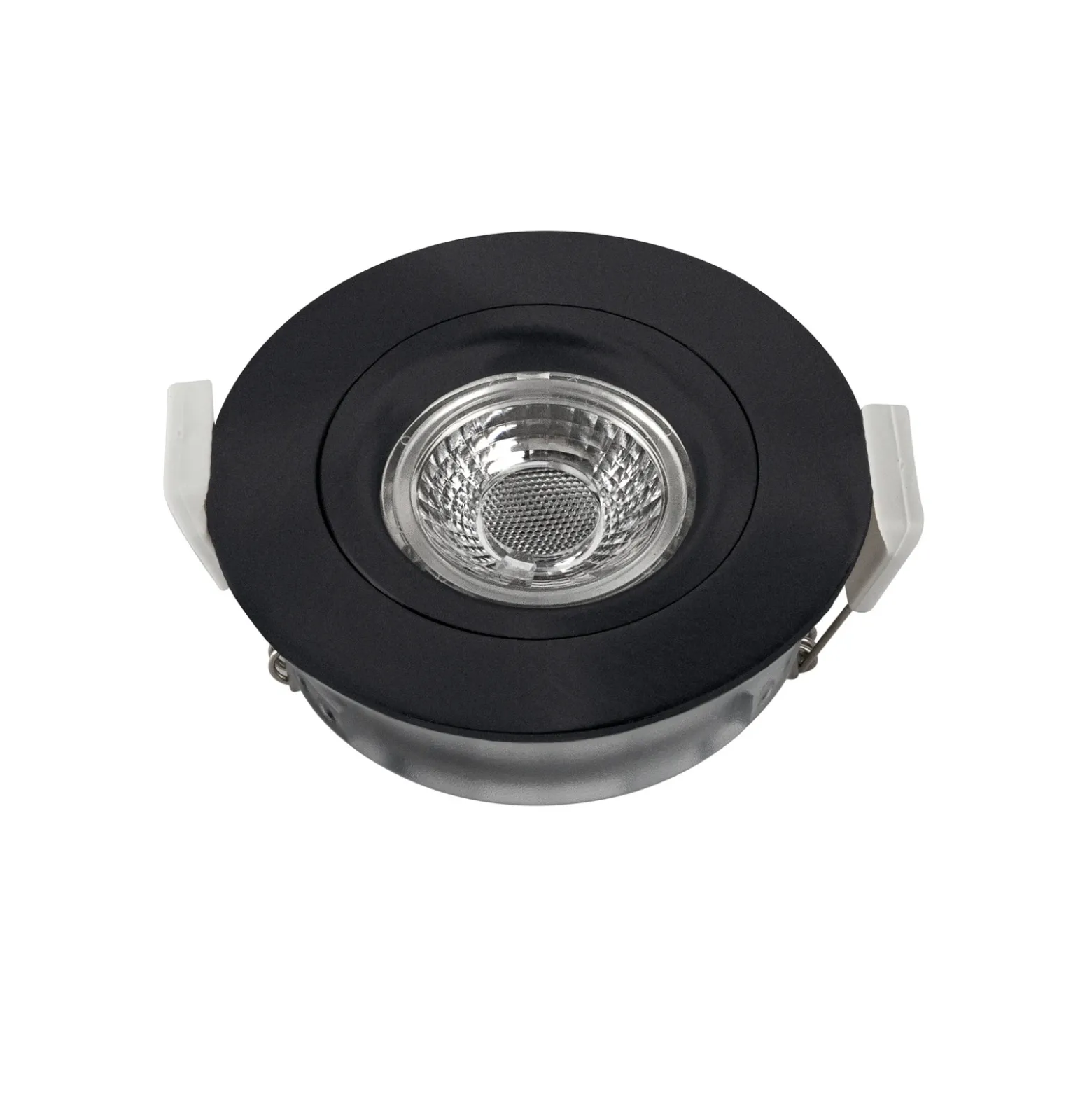 Foco empotrado LED DL6809, redondo, negro