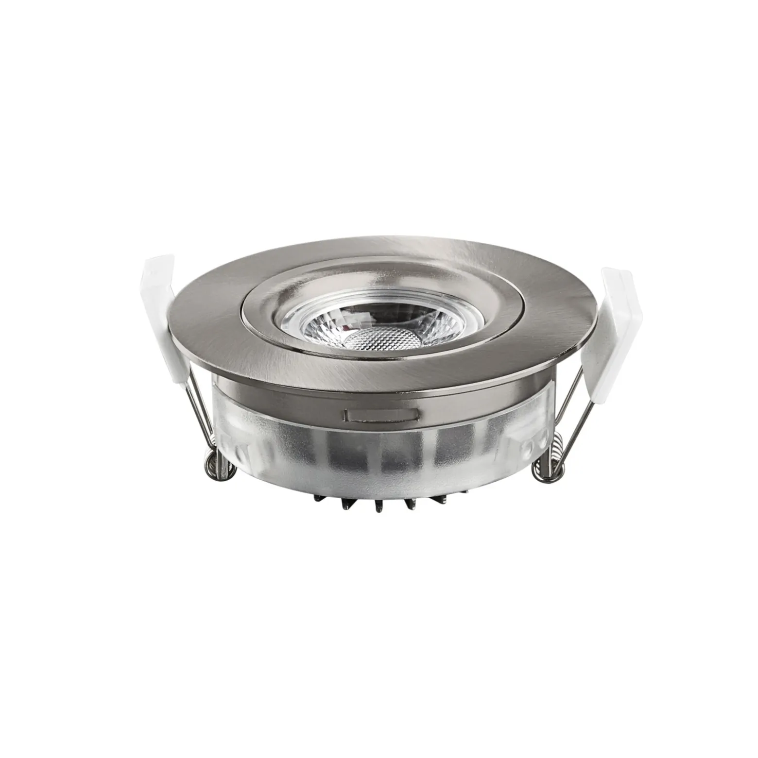 Foco empotrado LED DL6809, redondo, níquel