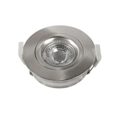 Foco empotrado LED DL6809, redondo, níquel