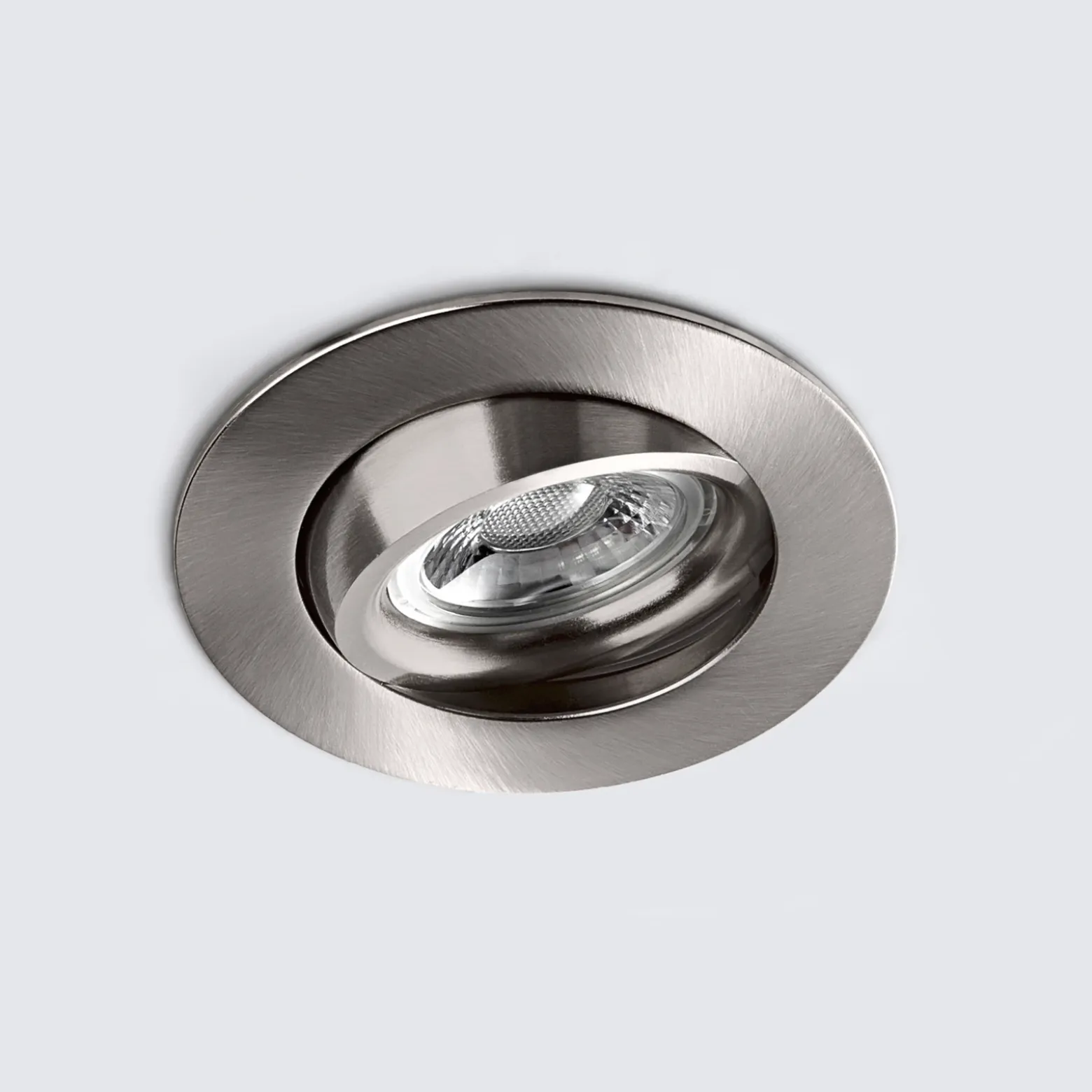 Foco empotrado LED DL6809, redondo, níquel