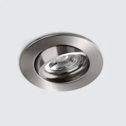 Foco empotrado LED DL6809, redondo, níquel