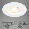Foco empotrado LED Kulana Mini IP44 3 ud blanco