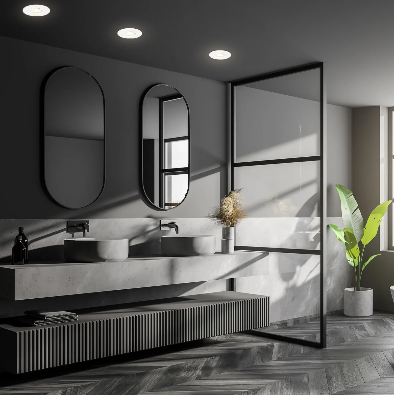 Foco empotrado LED Kulana Mini IP44 3 ud blanco