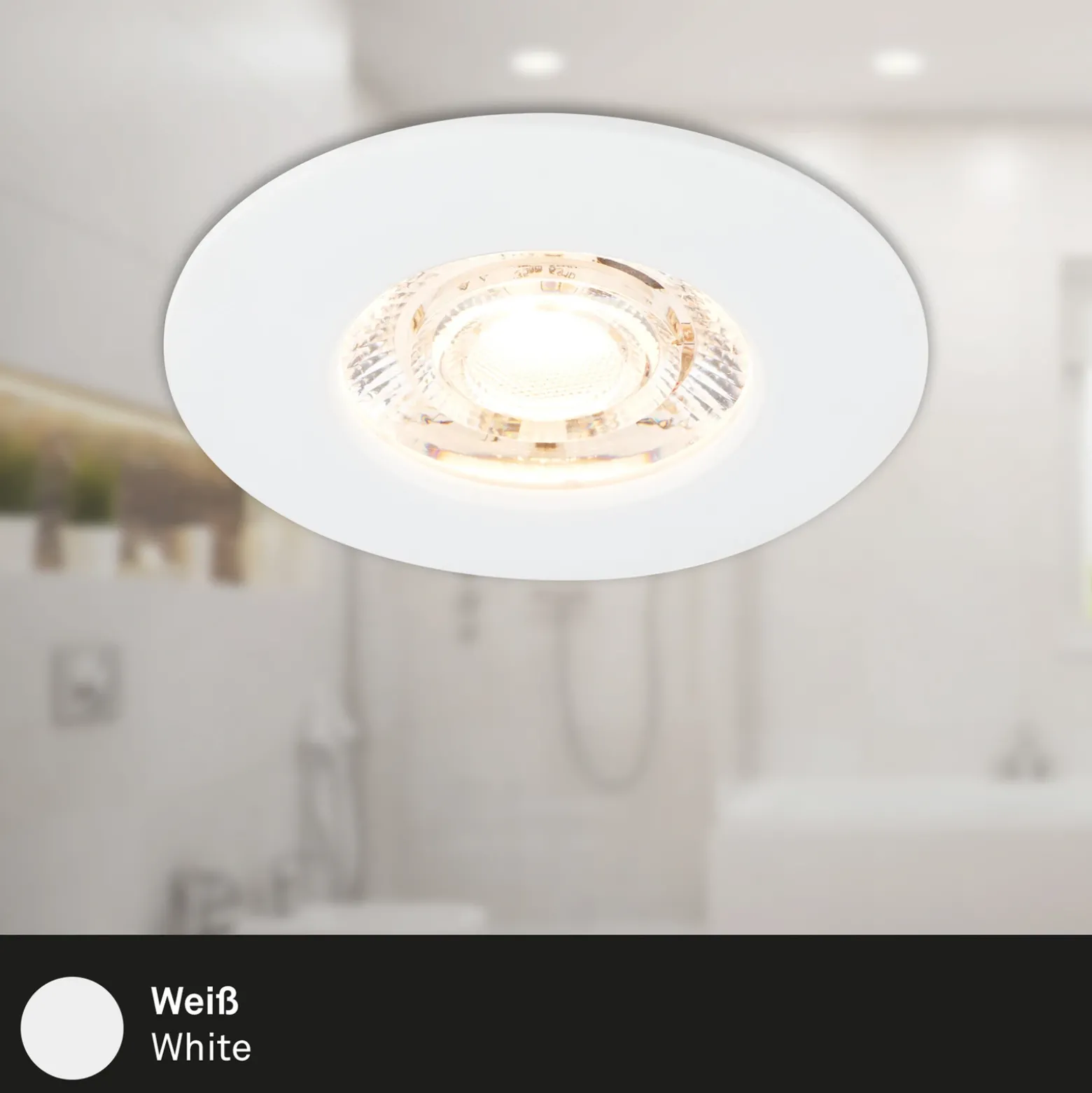 Foco empotrado LED Kulana Mini IP44 3 ud blanco