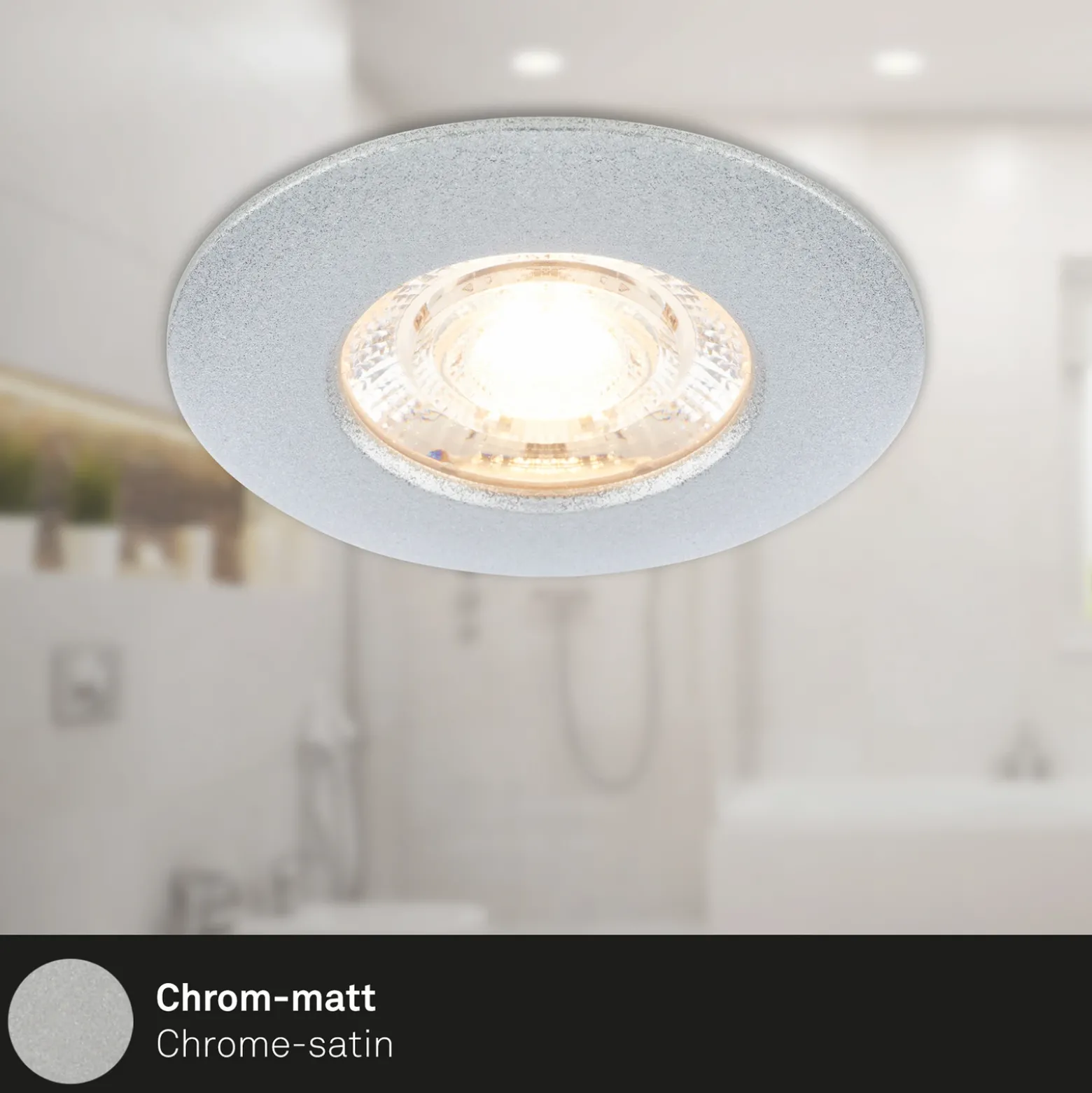 Foco empotrado LED Kulana Mini IP44 3 ud cromo