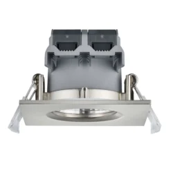 Foco empotrado LED Zagros IP65 níquel, angular