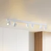 Foco LED BRUSH, blanco, 110 cm, 6 luces, metal, atenuable 2700 K
