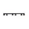Foco LED BRUSH, negro, 110 cm, 6 luces, metal, atenuable 2700 K