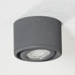 Foco LED de techo Anzio con cabezal orientable ant