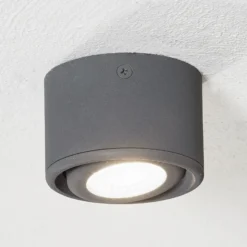 Foco LED de techo Anzio con cabezal orientable ant