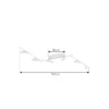 Foco LED Eldrin de Lindby, blanco, 6 luces, barra de luz