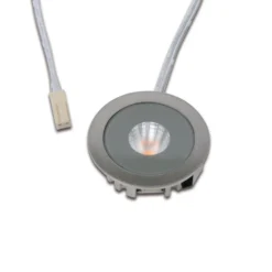 Foco LED empotrable para muebles AR 35, 4000 K, Ø 4 cm, acero inoxidable,