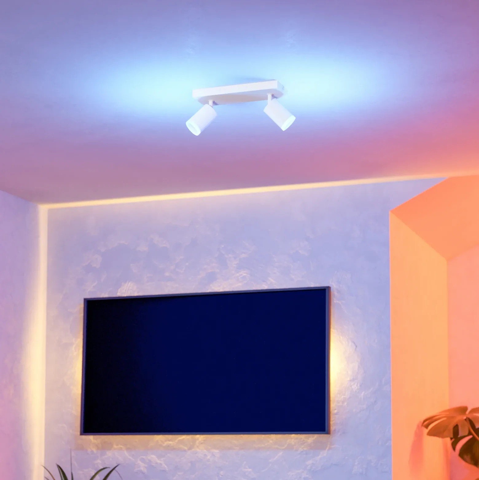 Foco LED inteligente EGLO connect Melitello-Z, 2 luces, blanco