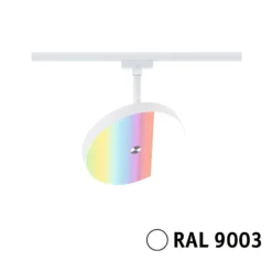 Foco LED inteligente Paulmann URail Hildor, blanco señal, ZigBee
