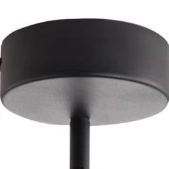 Foco LED Lindby Manel, negro, hierro, 18 cm de altura