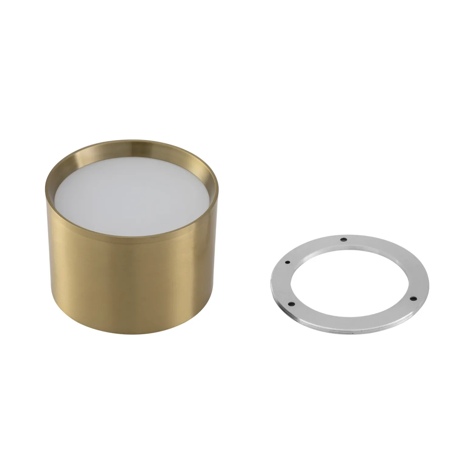 Foco LED Lindby Nivoria, Ø 12 cm, dorado, metal