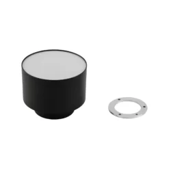 Foco LED Lindby Nivoria, 11 x 9 cm, negro, metal