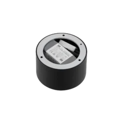 Foco LED Lindby Nivoria, 11 x 7 cm, negro, metal