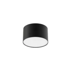 Foco LED Lindby Nivoria, 11 x 7 cm, negro, metal
