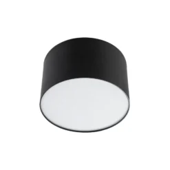Foco LED Lindby Nivoria, 11 x 7 cm, negro, metal