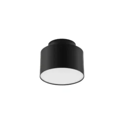 Foco LED Lindby Nivoria, 11 x 9 cm, negro, metal