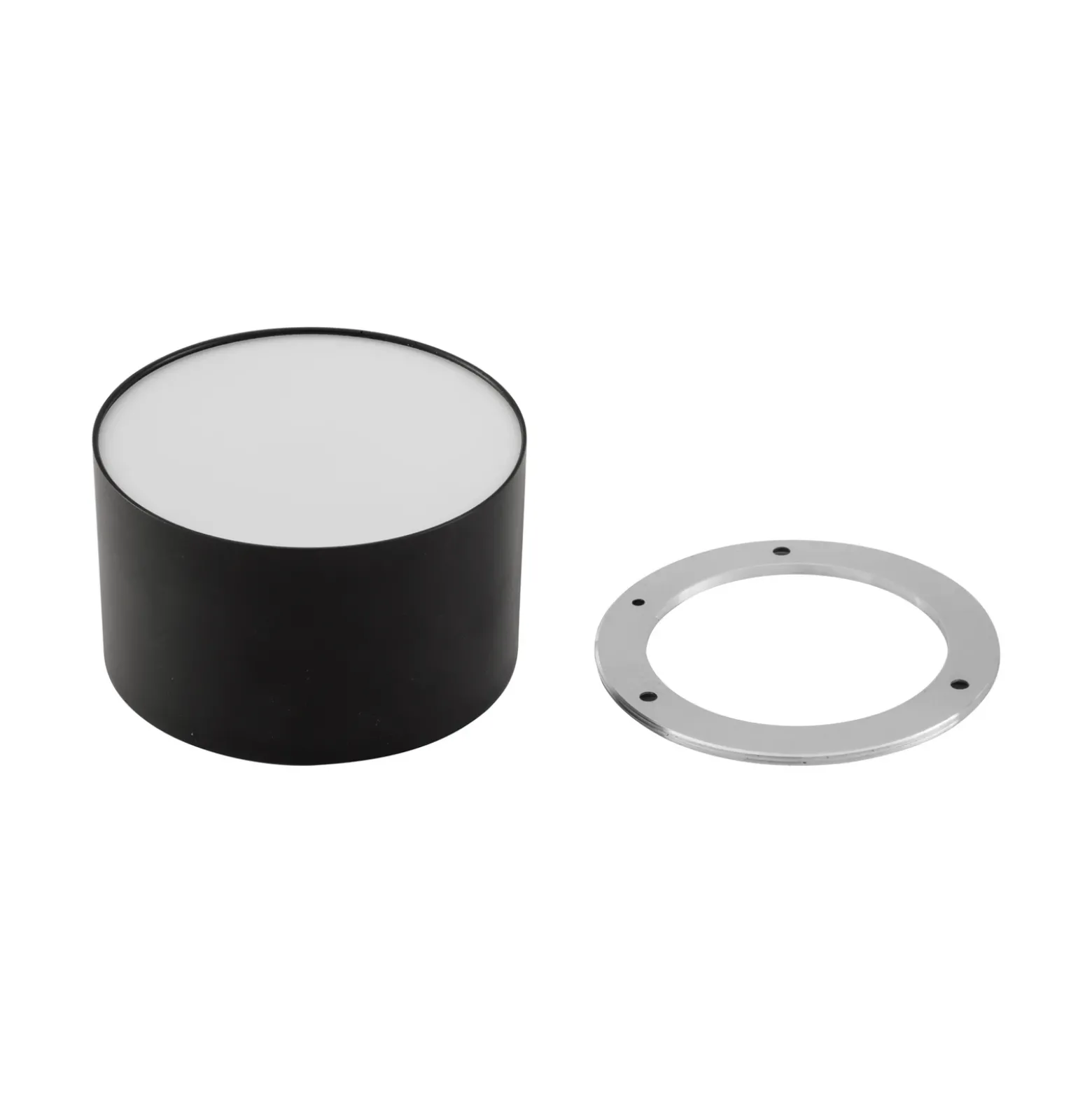 Foco LED Lindby Nivoria, 11 x 7 cm, negro, metal