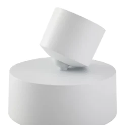 Foco LED Nivoria de Lindby, Ø 14 cm, blanco, orientable