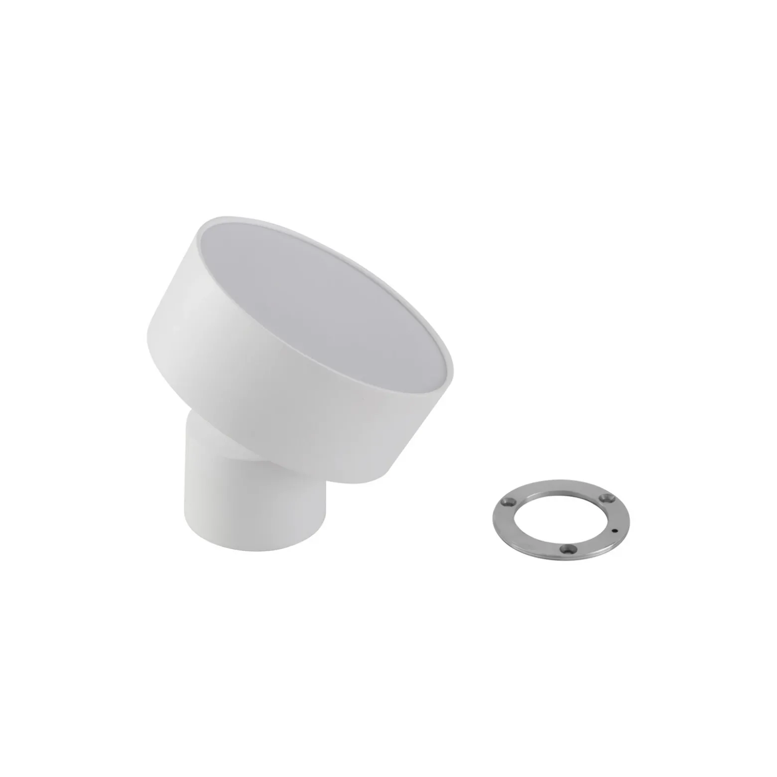 Foco LED Nivoria de Lindby, Ø 14 cm, blanco, orientable