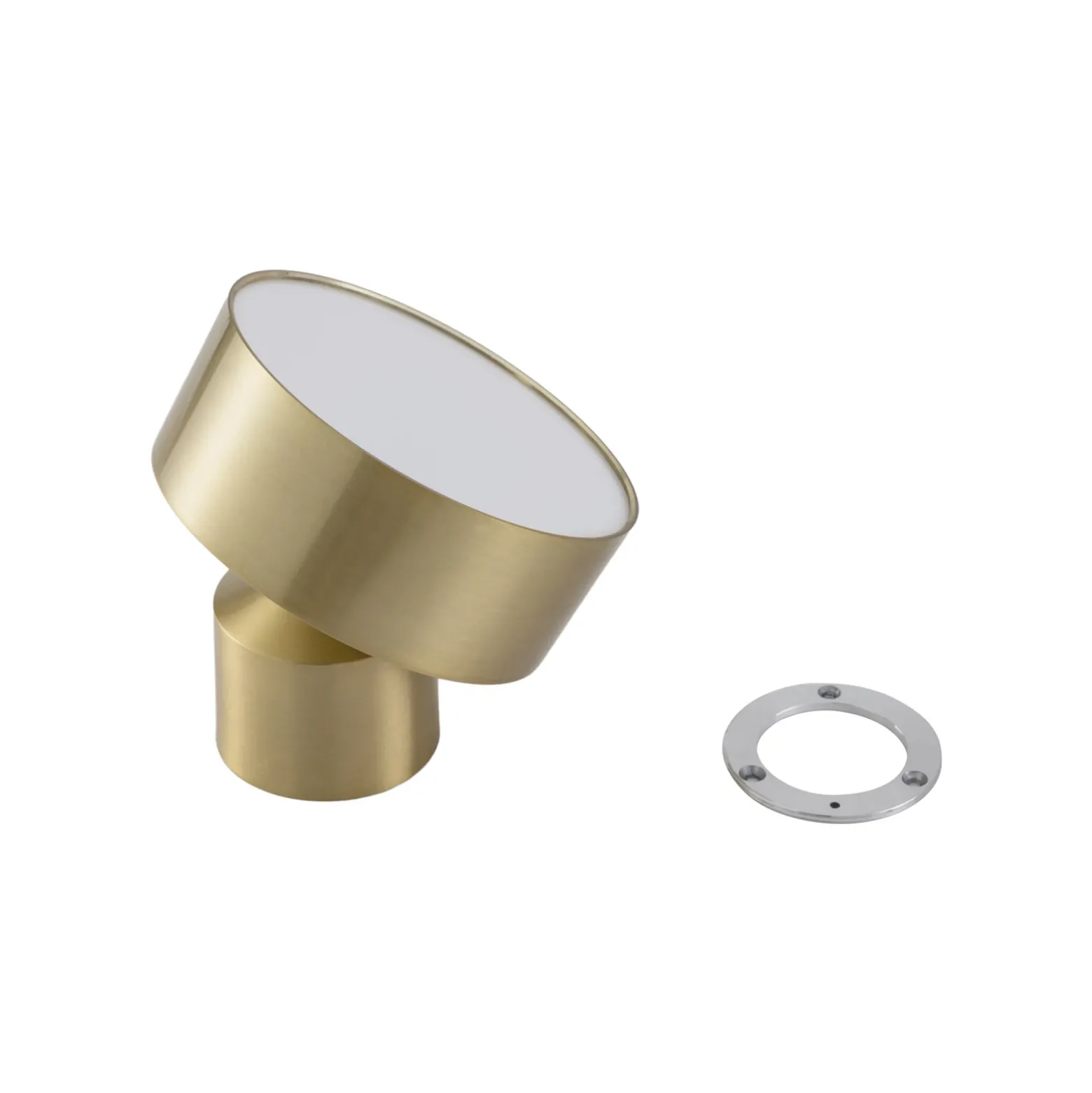 Foco LED Nivoria de Lindby, Ø 14 cm, color dorado, orientable