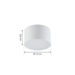 Foco LED Nivoria de Lindby, Ø 11 cm, 9 W, blanco, metal