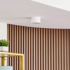 Foco LED Nivoria de Lindby, Ø 11 cm, 9 W, blanco, metal