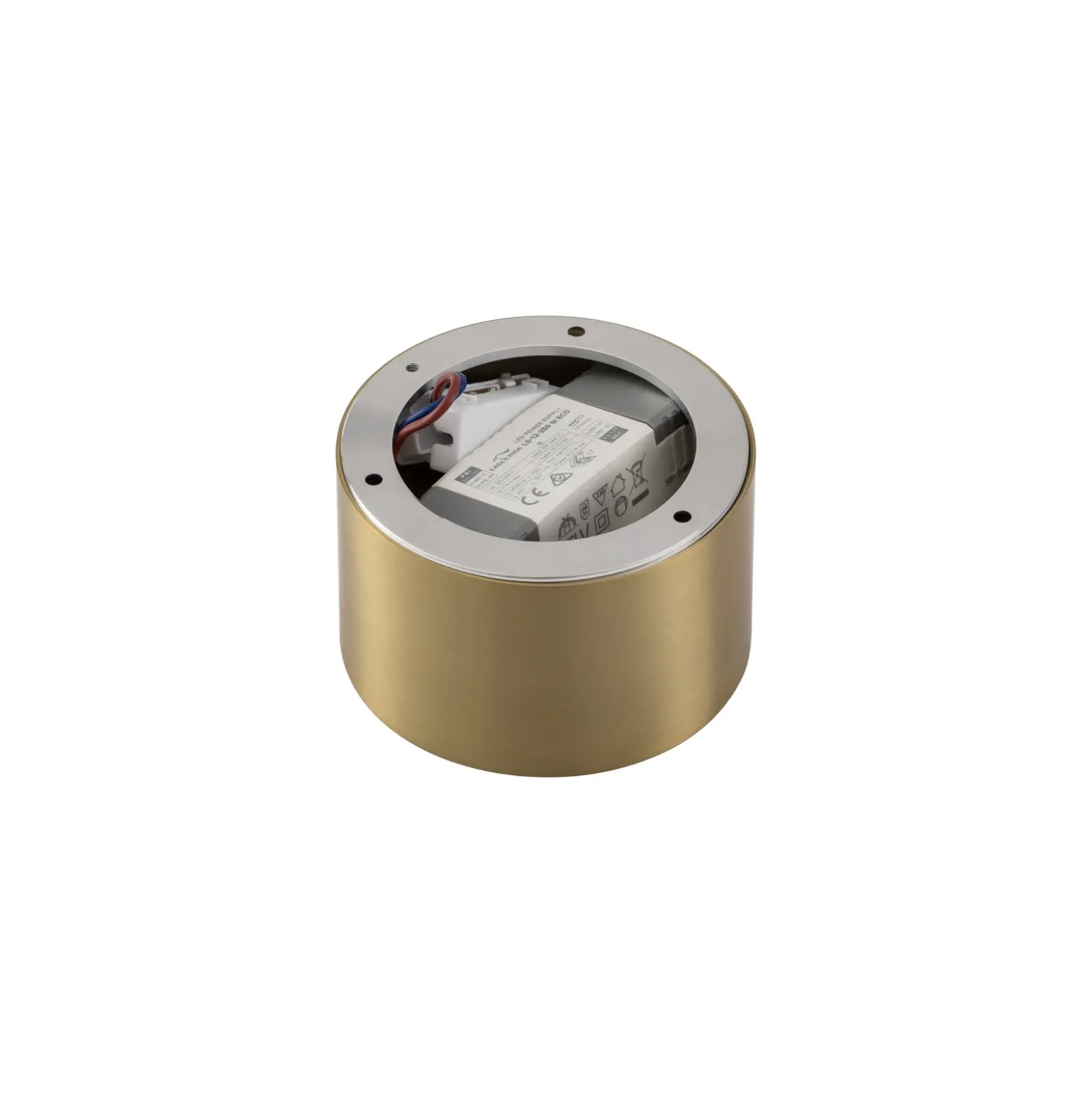 Foco LED Nivoria de Lindby, Ø11 cm, 9 W, dorado, metal