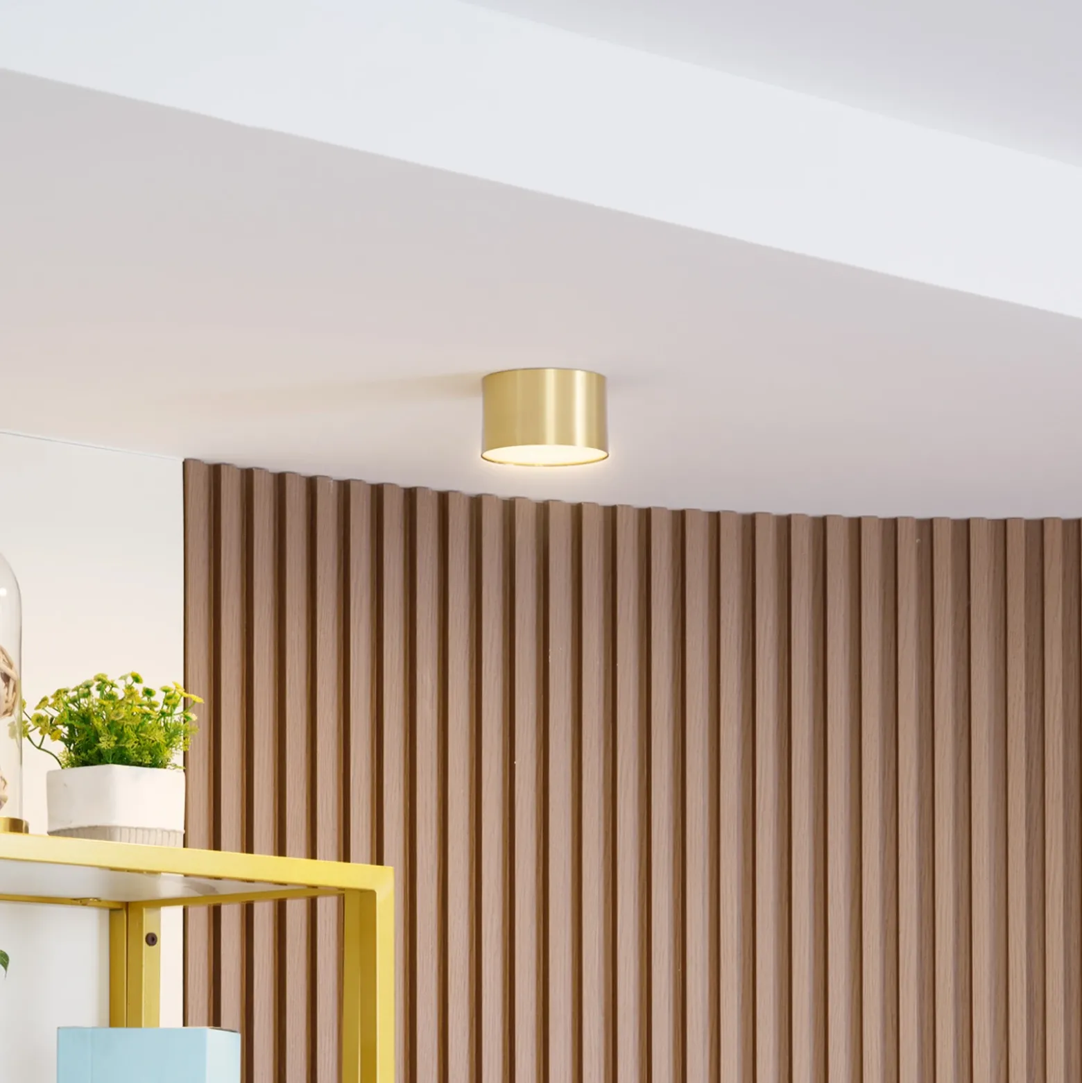 Foco LED Nivoria de Lindby, Ø11 cm, 9 W, dorado, metal