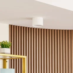 Foco LED Nivoria de Lindby, Ø 12 cm, 15 W, blanco, metal