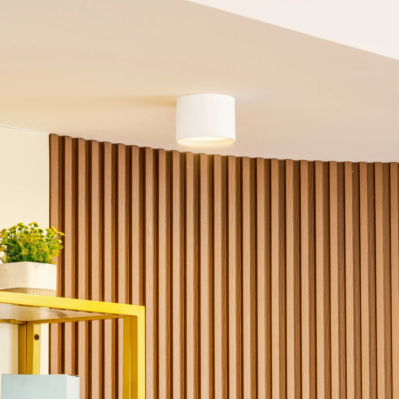 Foco LED Nivoria de Lindby, Ø 12 cm, 15 W, blanco, metal