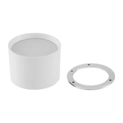 Foco LED Nivoria de Lindby, Ø 12 cm, 15 W, blanco, metal