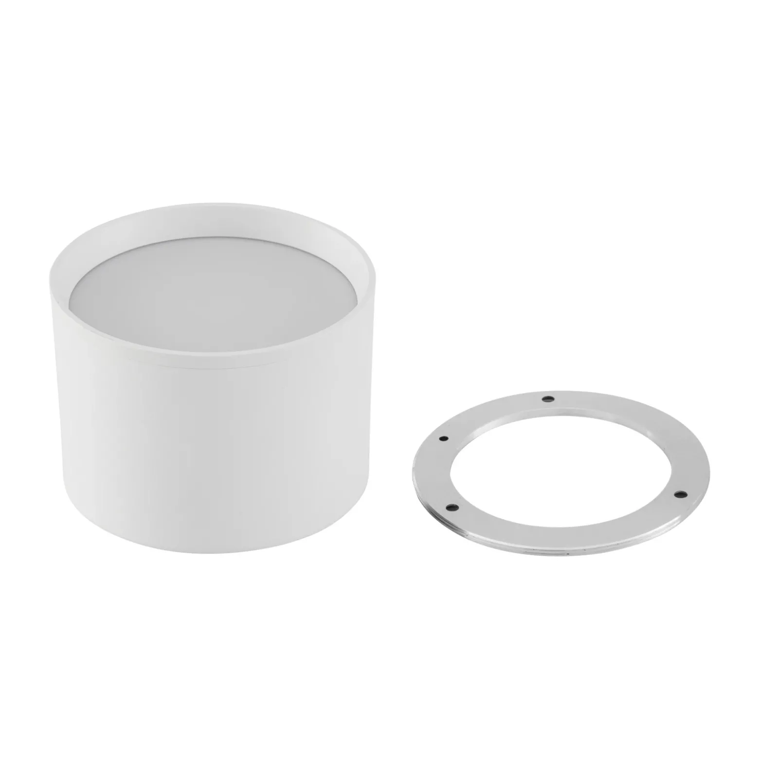 Foco LED Nivoria de Lindby, Ø 12 cm, 15 W, blanco, metal