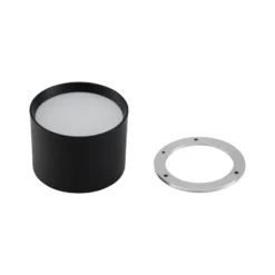 Foco LED Nivoria de Lindby, Ø 12 cm, 15 W, negro, metal