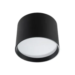 Foco LED Nivoria de Lindby, Ø 12 cm, 15 W, negro, metal