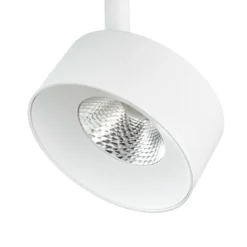 Foco LED para rieles Lindby Linaro, blanco, Ø 9,5 cm, 3000 K