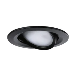 Foco LED Paulmann Nova Coin, juego de 3, negro, orientable, 2700 K