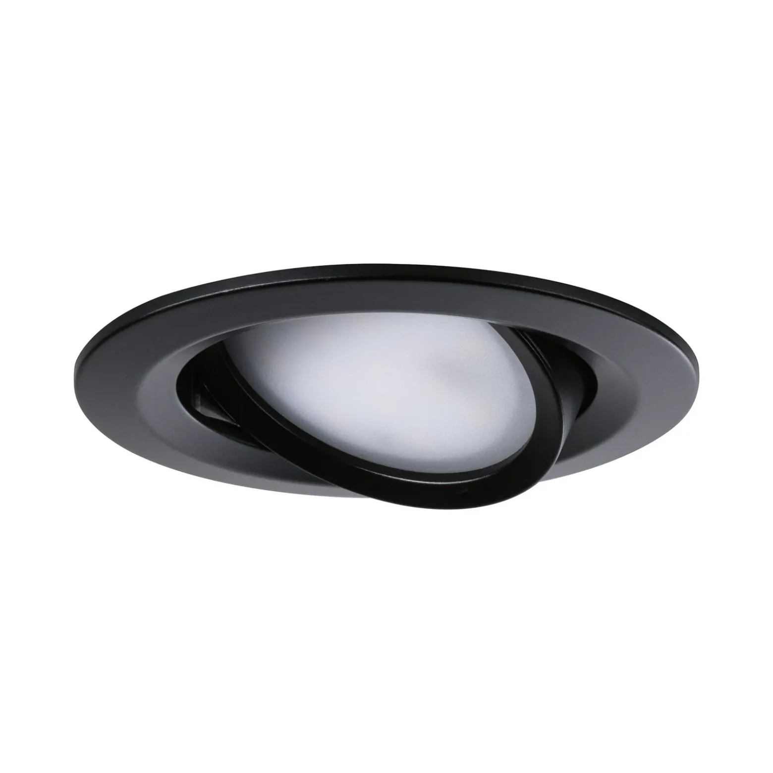 Foco LED Paulmann Nova Coin, juego de 3, negro, orientable, 2700 K