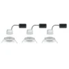 Foco LED Paulmann Nova Coin, juego de 3, blanco, orientable, 2700 K