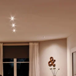 Foco LED Paulmann Nova Coin, juego de 3 unidades, de hierro, orientable, 2700 K