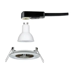 Foco LED Paulmann Nova redondo fijo, hierro, IP44, GU10 atenuable