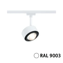 Foco LED Paulmann URail Aldan, 3000 K, blanco señal
