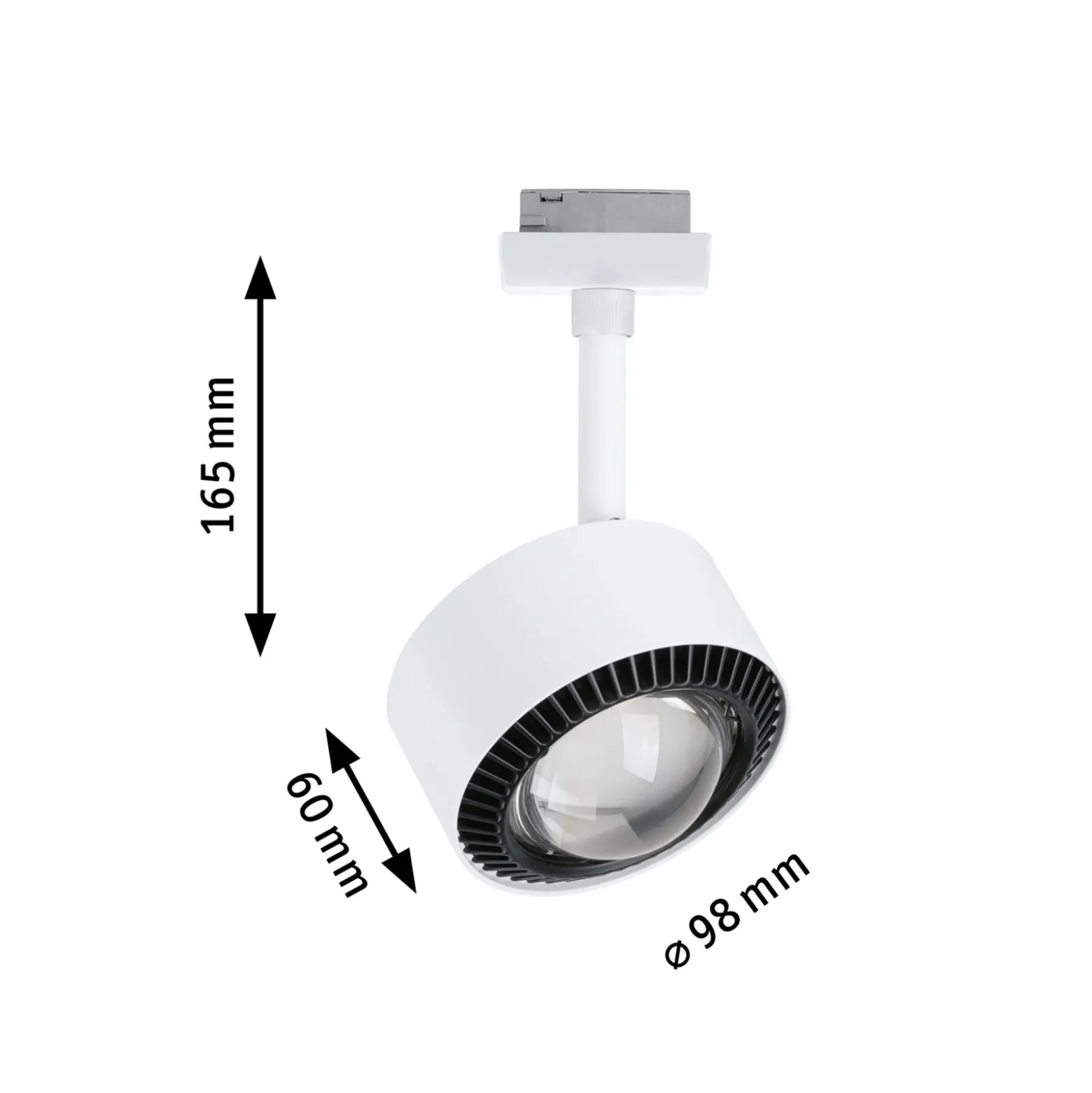 Foco LED Paulmann URail Aldan, 3000 K, blanco señal