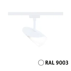 Foco LED Paulmann URail Alejandro, blanco señal, 4000 K, atenuable.